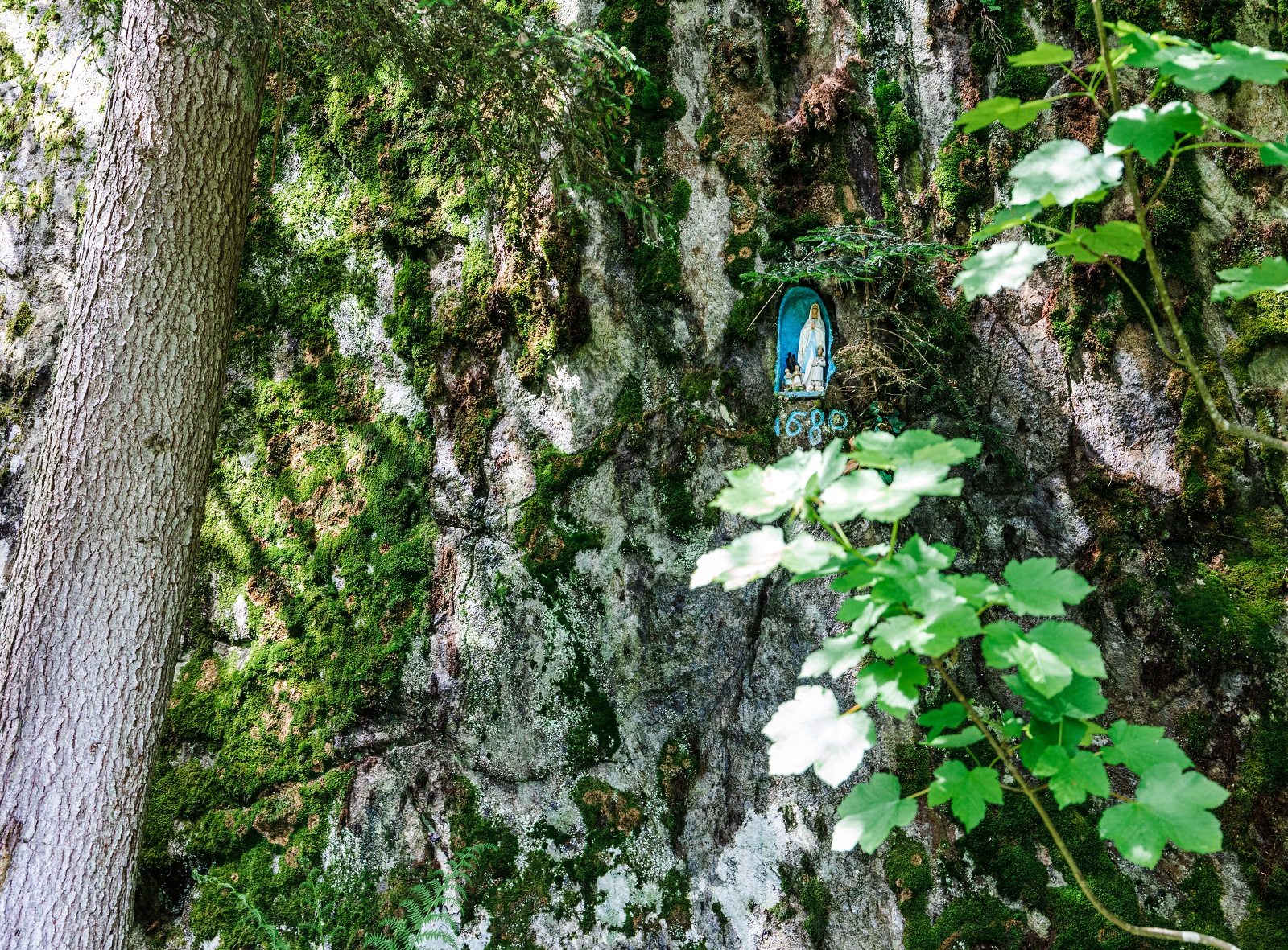 Rock of the Virgin at the Intages in Combloux