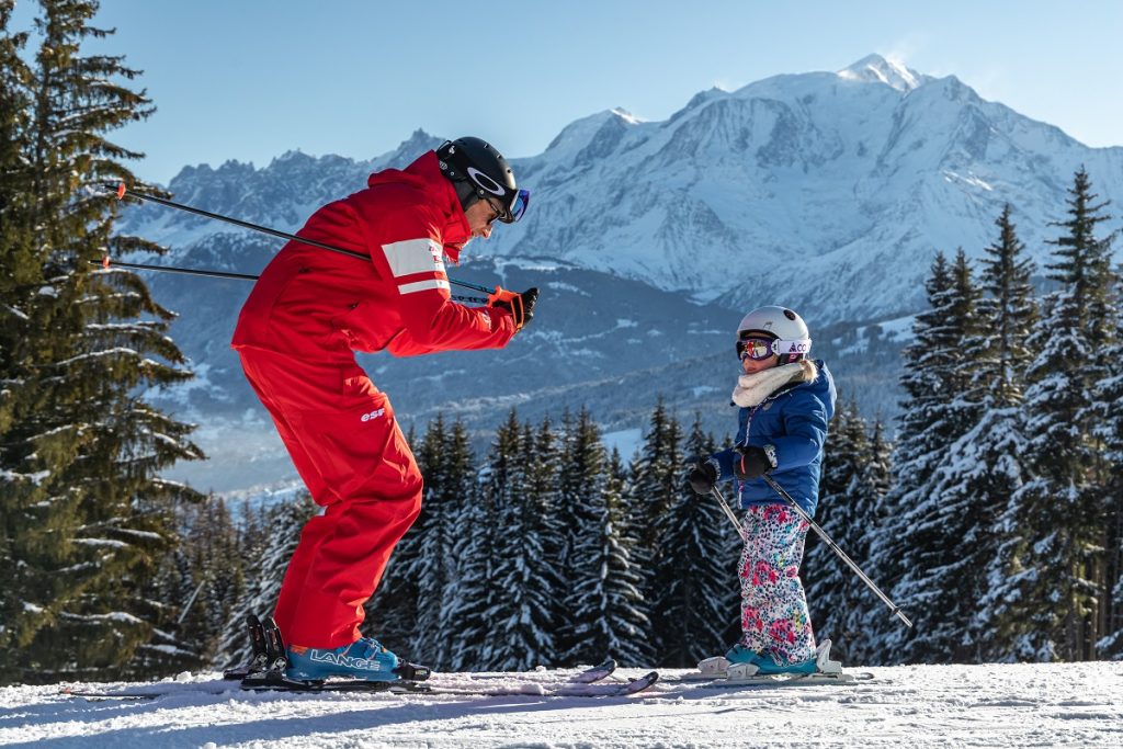 cours ESF enfant Mont-Blanc