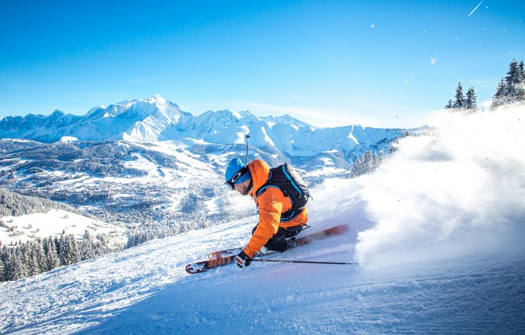 Skiing Mont Blanc