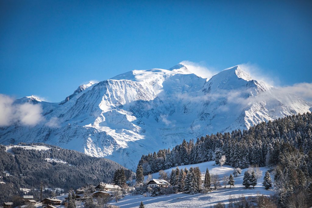 Mont Blanc view from Combloux