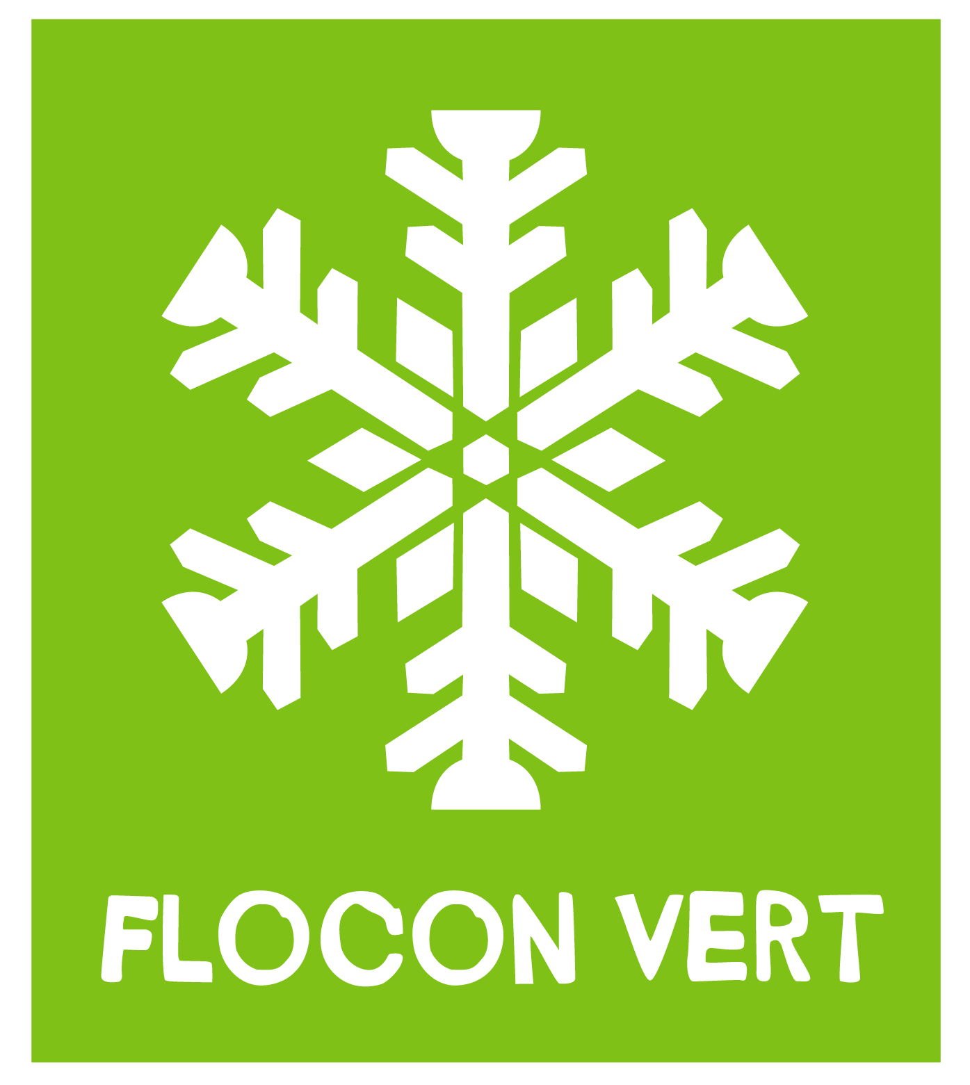 logo flocon vert