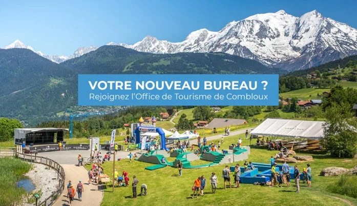 visuel offre emploi office tourisme combloux photo espace ludique pre face mont blanc