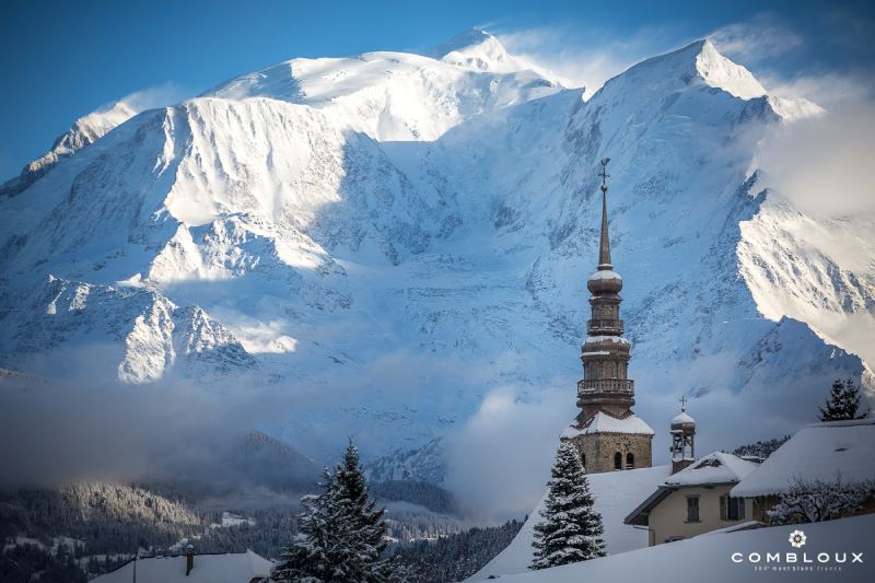village combloux enneige mont blanc
