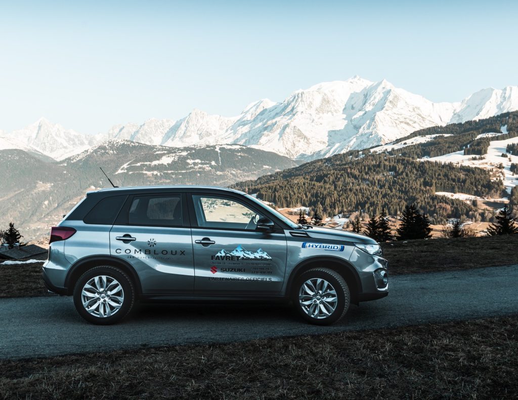 car suzuki favret partner-combloux face mont blanc