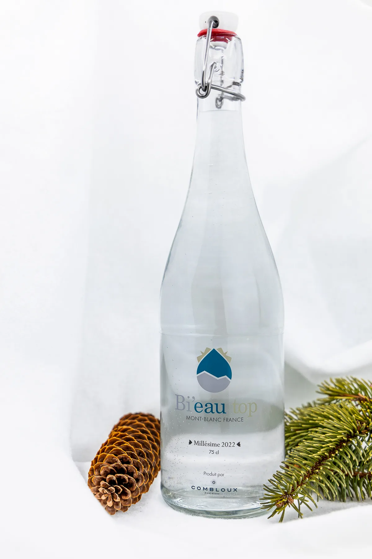 Botella de 75 cl de agua top Bi'eau de Combloux