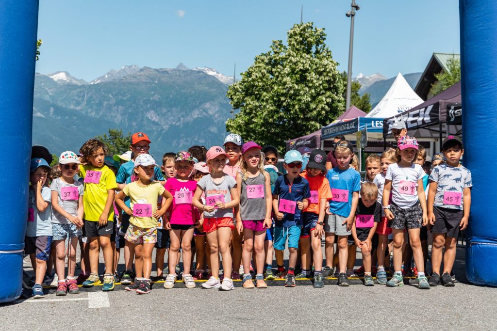 niños línea de salida kids-race comblorane combloux