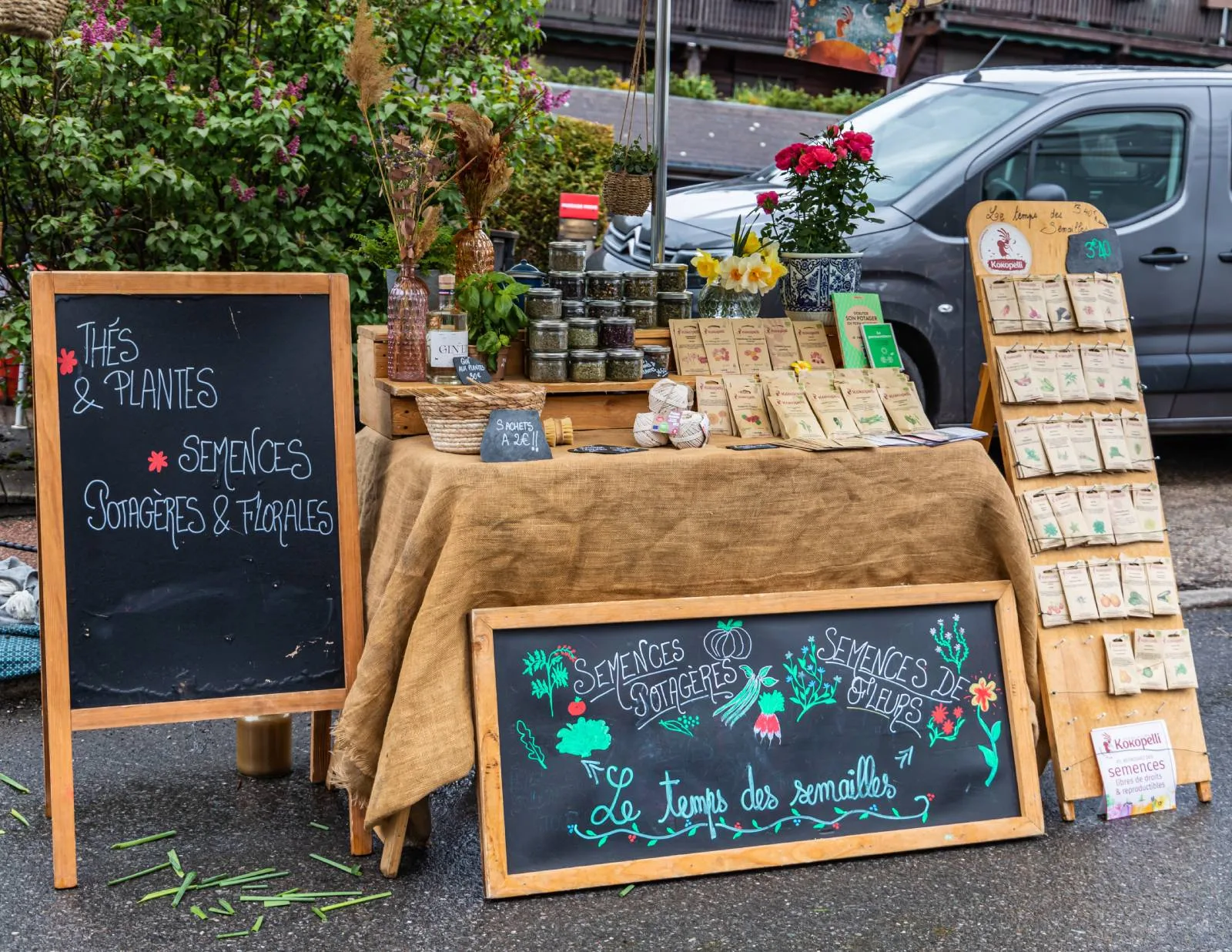 local products stand Combloux Agricultural Show