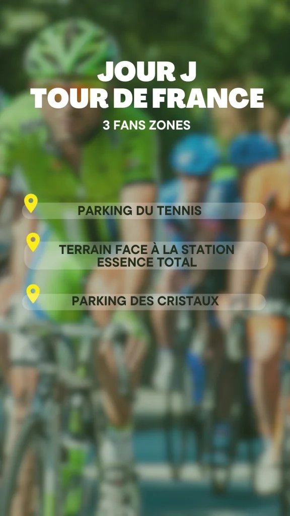 fan zones tour de francia combloux