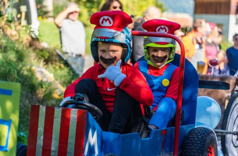 enfants caisse savon deguisement mario kart