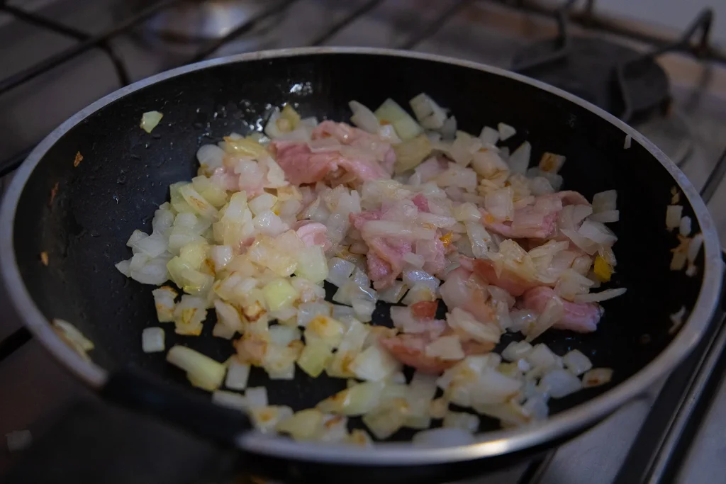 Cooking Tartiflette ingredients