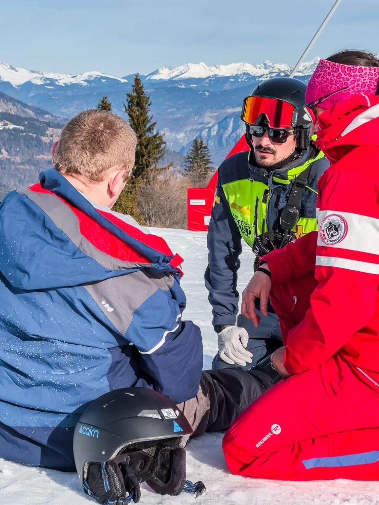 Person injured in the ski area