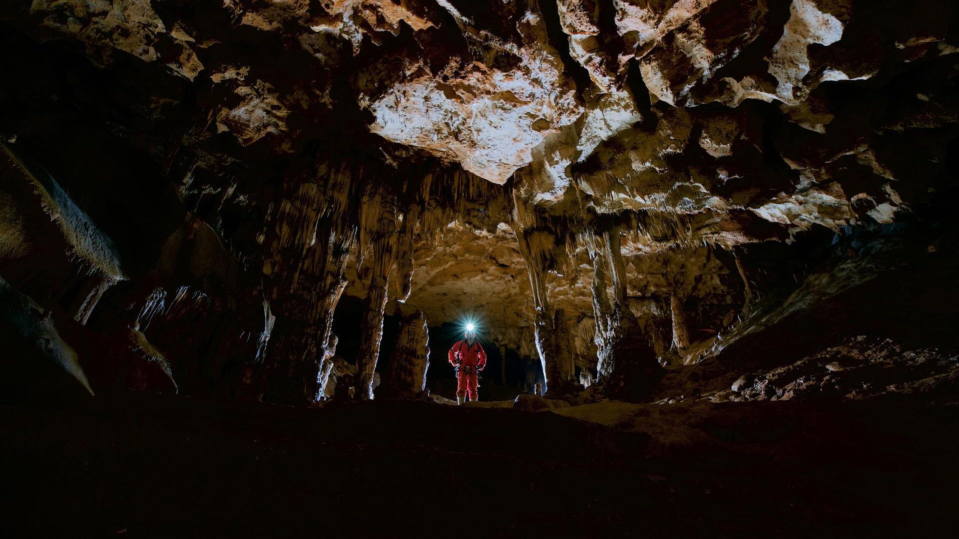 Caving cave near Combloux