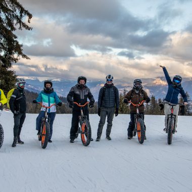 Snow scootering in Combloux