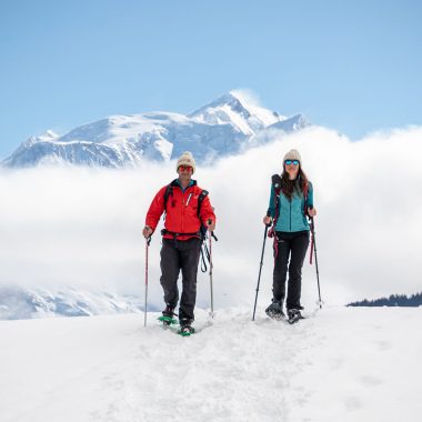 Snowshoeing in Combloux