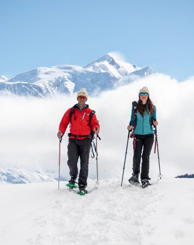 Raquetas de nieve en Combloux