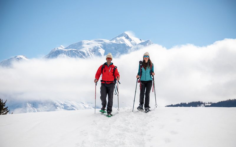 Snowshoeing in Combloux