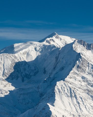 Cumbre del Mont-Blanc vista desde Combloux