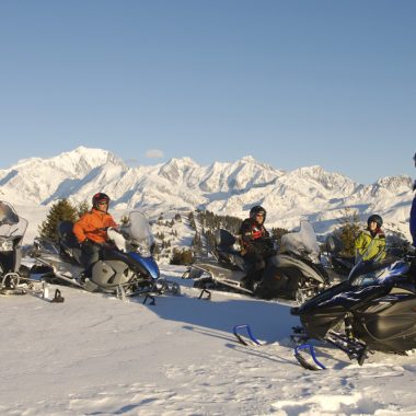 Snowmobile outings in Les Saisies