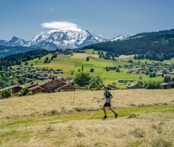 runner champs combloux montagnes