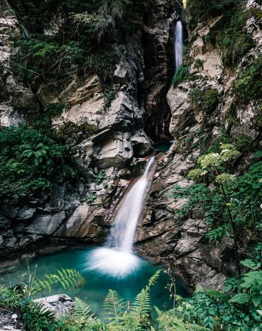 Cascade de la Belle au bois à Megève