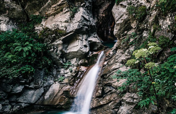 Cascade de la Belle au bois à Megève