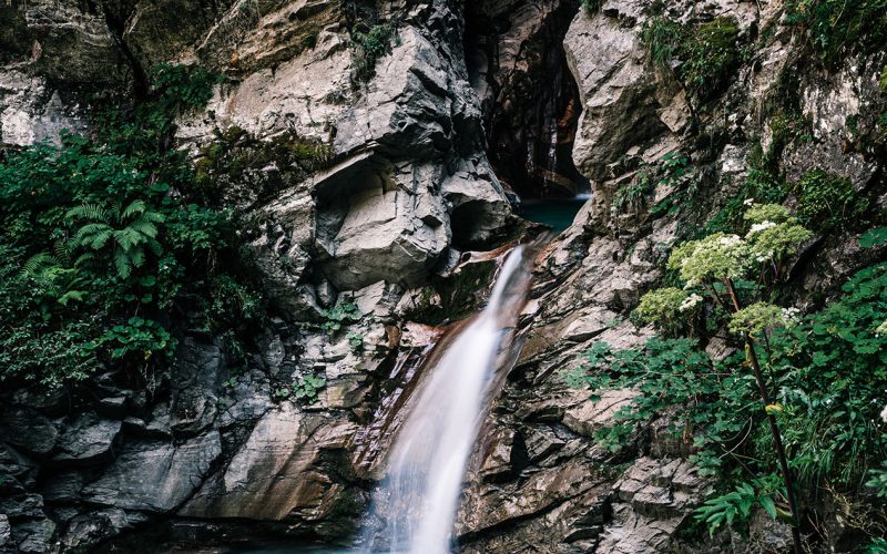 Cascade de la Belle au bois à Megève