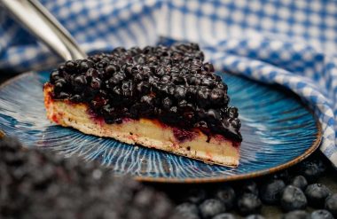 Piece of blueberry pie