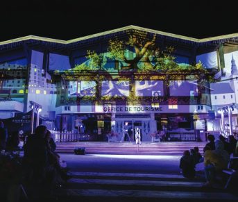 videomapping facade office tourisme combloux spectacle nocturne