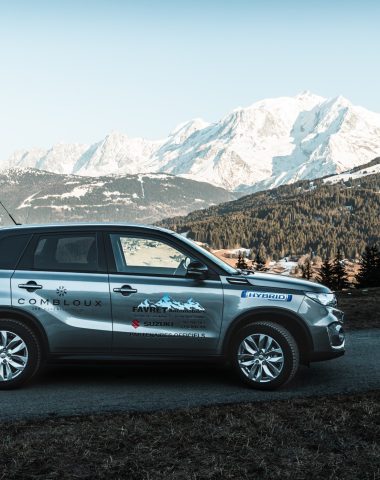 voiture suzuki favret partenaire-combloux face mont blanc