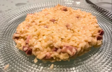 risotto raclette saboya foto plato