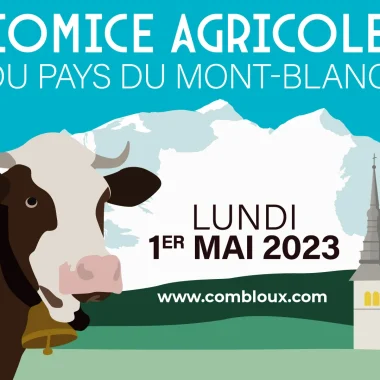 photo contest cattle combloux agricultural show pays du mont blanc poster 2023