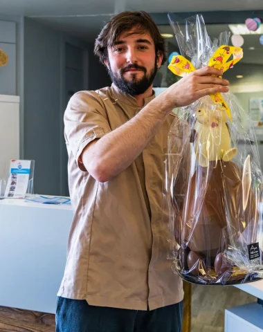 plan americano tony peytoureau pastelero combloux y su huevo de Pascua