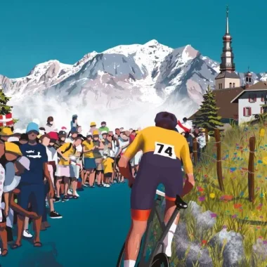 affiche contre la montre Combloux Tour de France