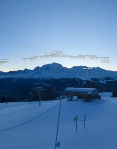 Capture d'écran de la webcam de Pertuis à Combloux le 08 novembre 2023