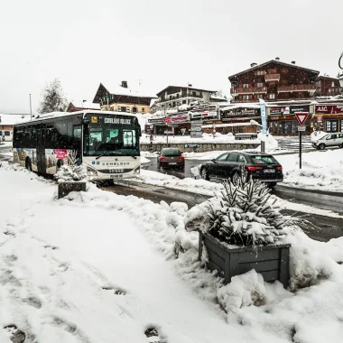 Autobús de esquí de Combloux