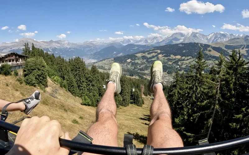 We tested for you: the Giant Swing facing Mont-Blanc