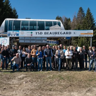 11-04-2025 – Les Portes du Mont Blanc lancent le chantier de la nouvelle télécabine de Beauregard