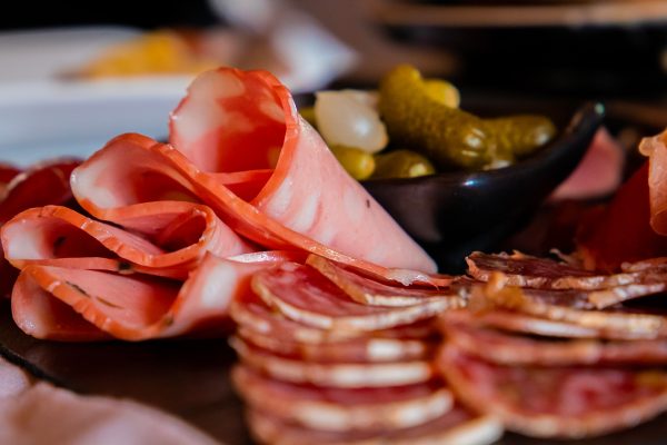 Plate of Savoyard charcuterie in Combloux