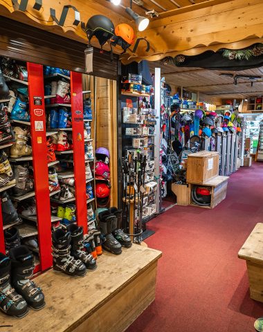 Ski rental store