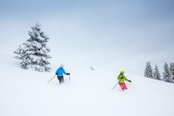 Powder skiing