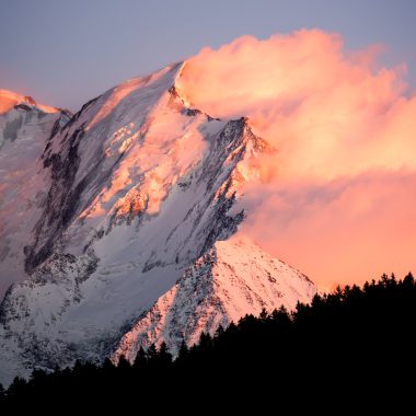 Atardecer en la Aiguille de Bionnassay