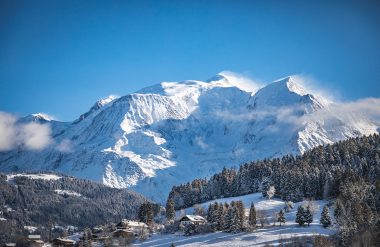 Vista del Mont Blanc desde Combloux