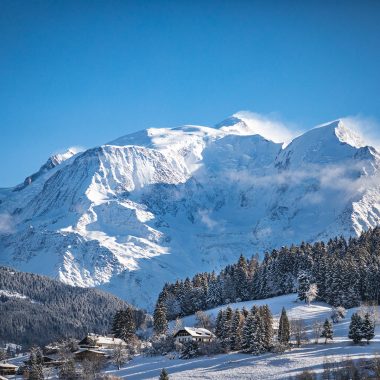 Vista del Mont Blanc desde Combloux