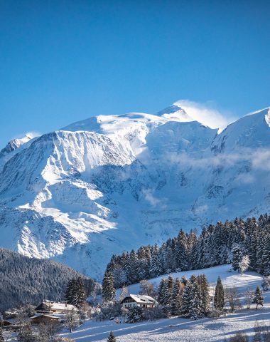 Vista del Mont Blanc desde Combloux